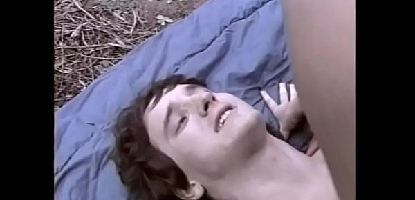 Hot ass brunette chick outdoors cock sucking and fucking